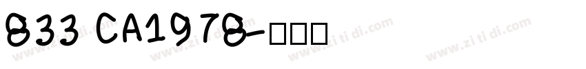 833 CA1978字体转换